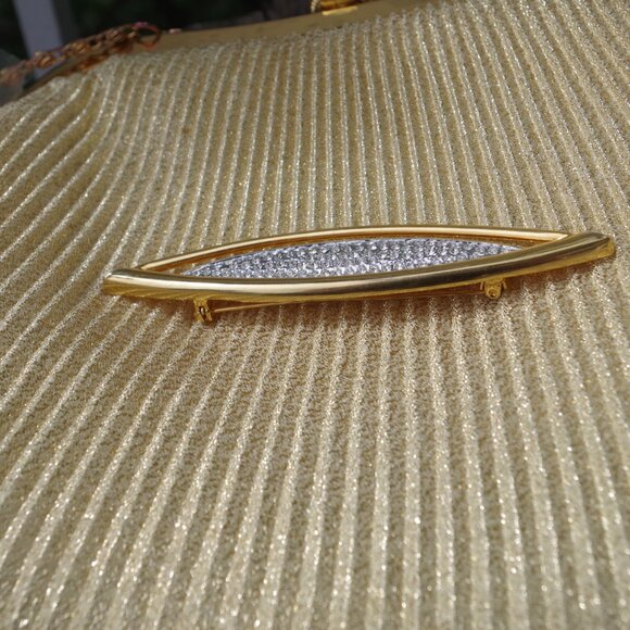 High End A Jennifer Moore Genuine Crystal Brooch From 1965 - Picture 3 of 8